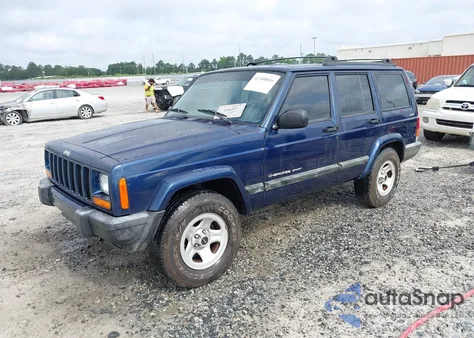 2000 Jeep Cherokee Sport z USA, uszkodzony, nr VIN 1J4FF48S0YL258657